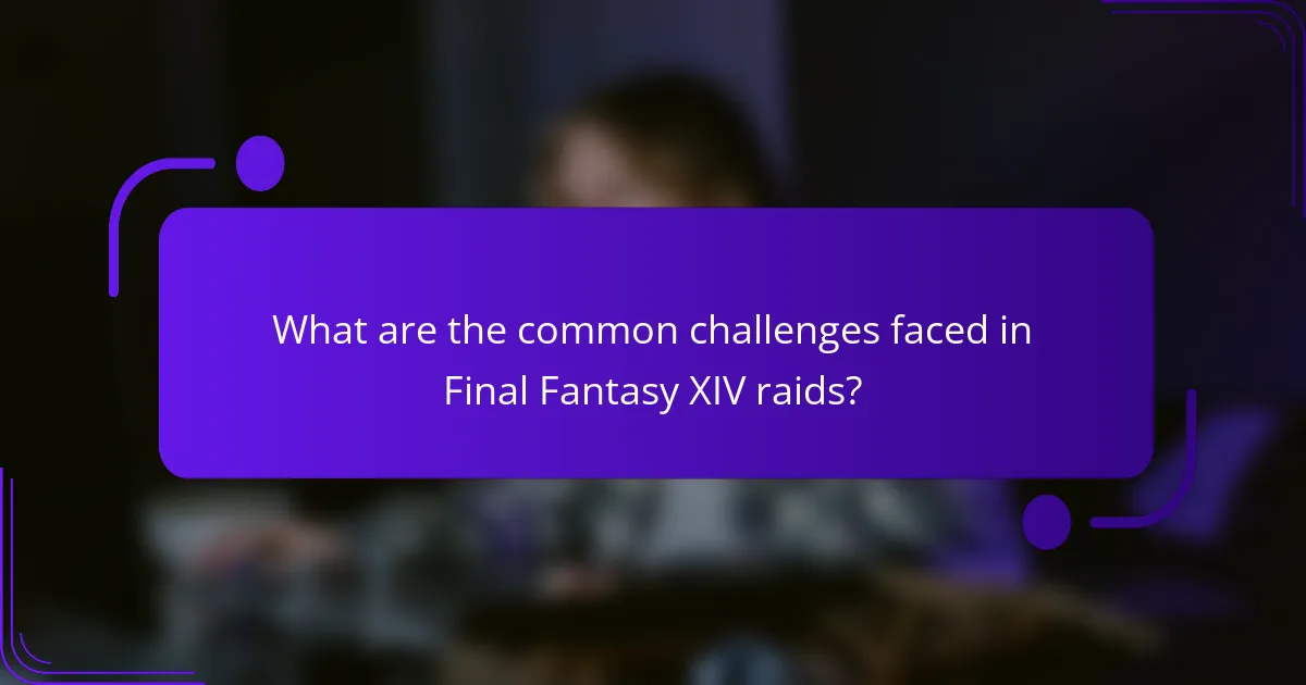 What are the common challenges faced in Final Fantasy XIV raids?